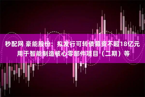 秒配网 豪能股份：拟发行可转债募资不超18亿元 用于智能制造核心零部件项目（二期）等
